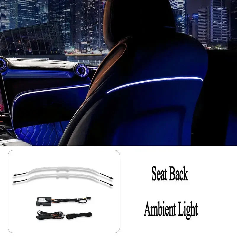 LED turbine-ventilatieroosters met sfeerverlichting voor Mercedes C-Klasse W206