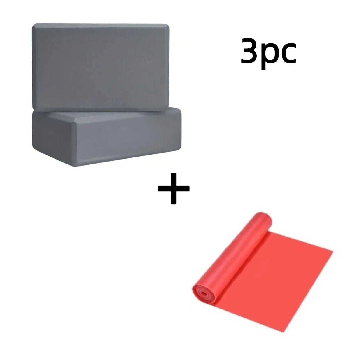 Yogablokken set met stretchband