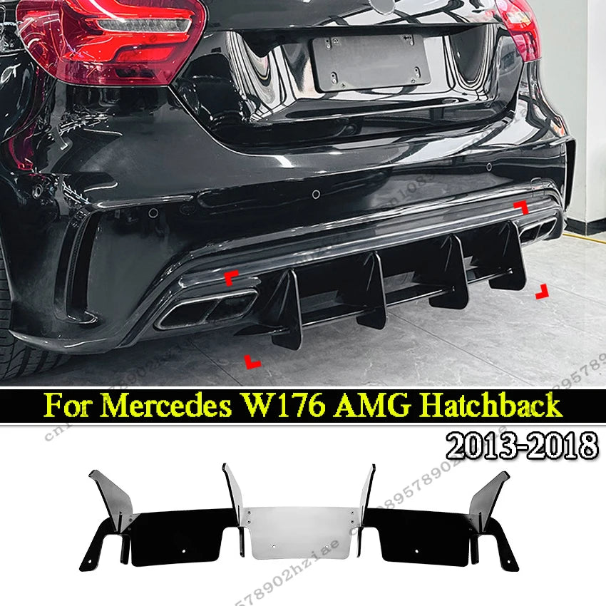 Achterdiffuser voor Mercedes A-Klasse W176 AMG (2013–2018)