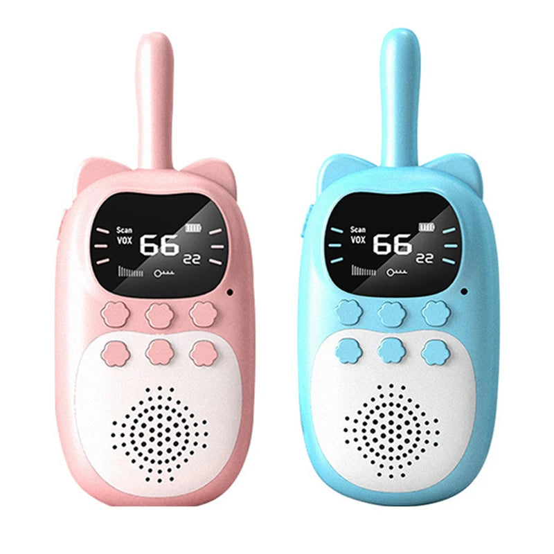 Walkietalkieset voor kinderen (2 stuks, oplaadbaar)