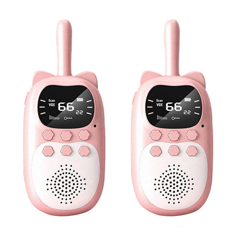 Walkietalkieset voor kinderen (2 stuks, oplaadbaar)