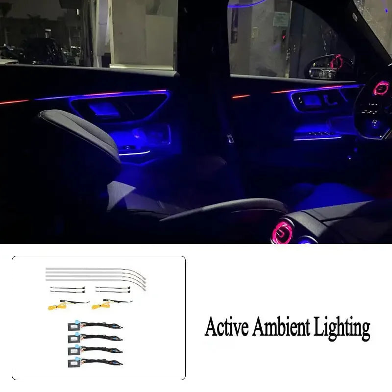 LED turbine-ventilatieroosters met sfeerverlichting voor Mercedes C-Klasse W206