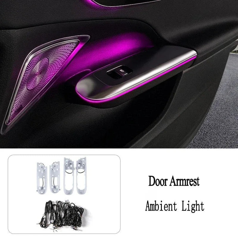 LED turbine-ventilatieroosters met sfeerverlichting voor Mercedes C-Klasse W206
