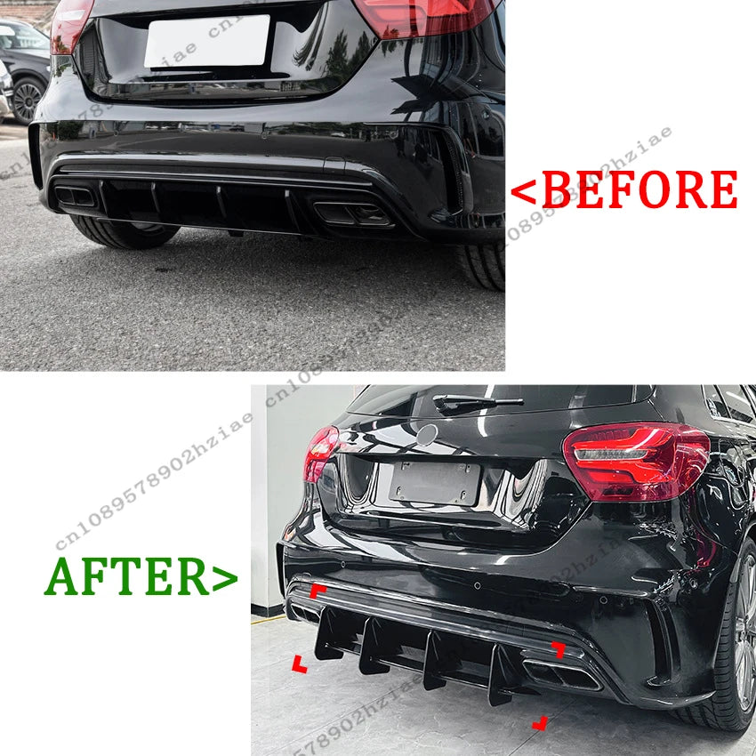 Achterdiffuser voor Mercedes A-Klasse W176 AMG (2013–2018)