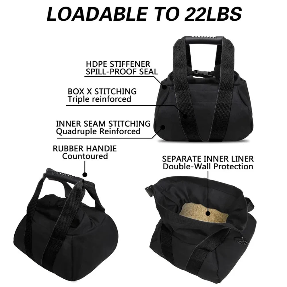 Zachte kettlebell / sandbag (5–20 kg)