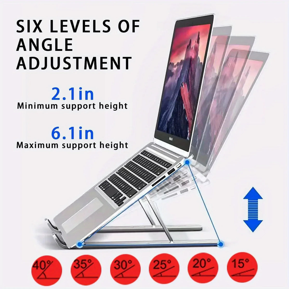 Verstelbare opvouwbare laptopstandaard