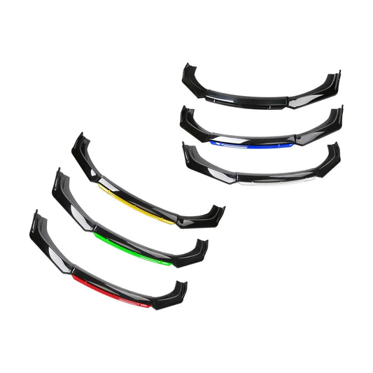Universele frontspoiler lip kit (3-delig)