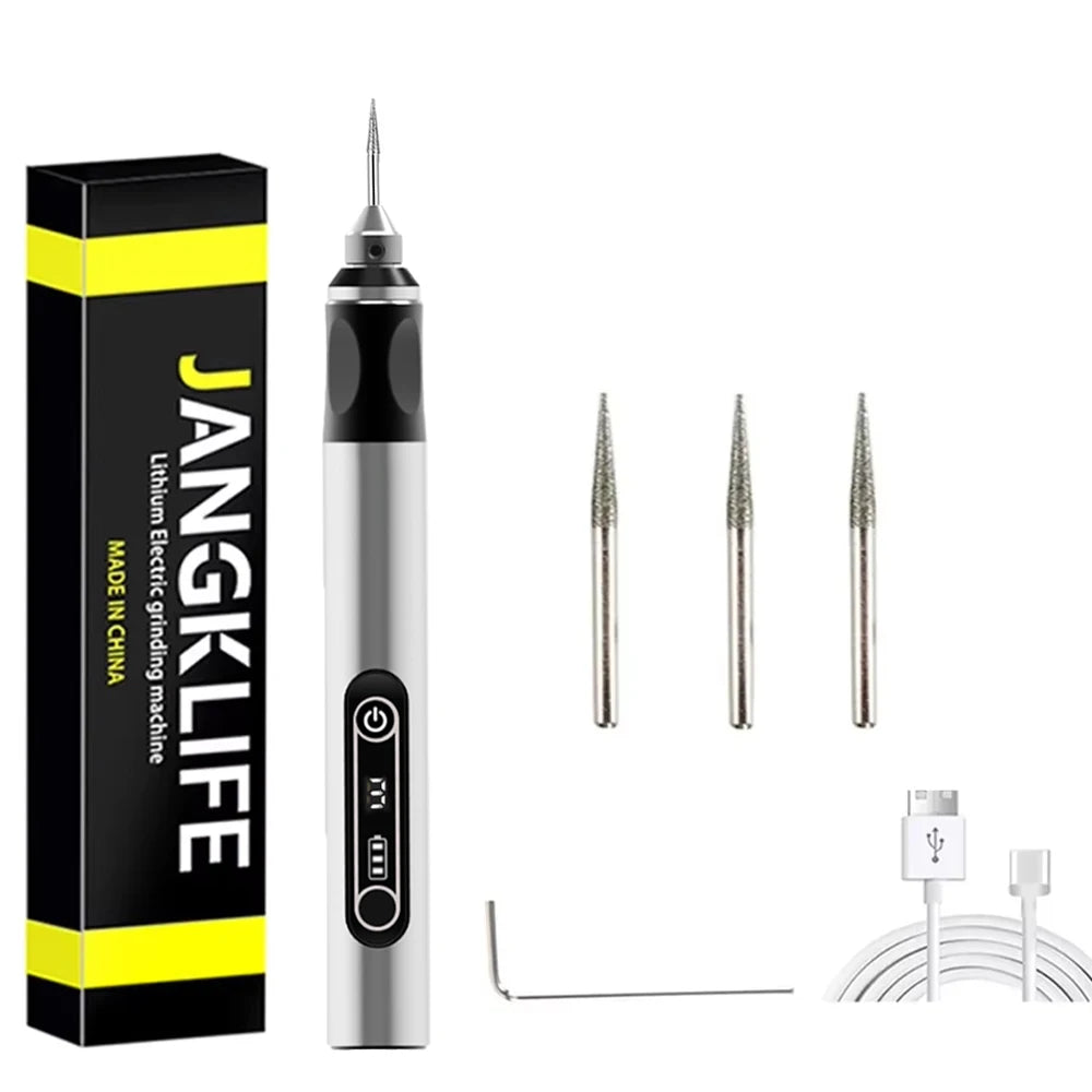 Draadloze mini-multitool set (graveren, boren, slijpen)