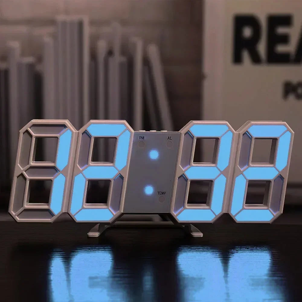 3D LED-wandklok