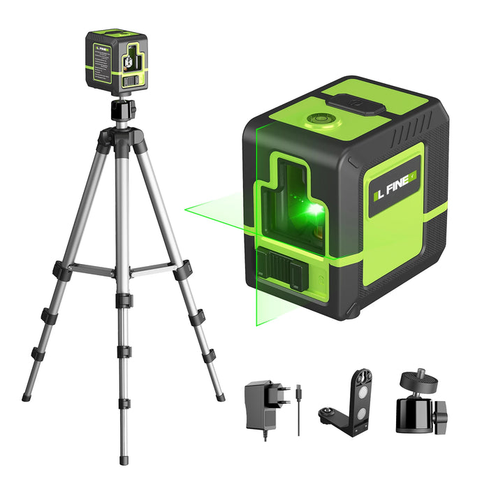 Kruislijnlaser met groene lijnen (zelfnivellerend)