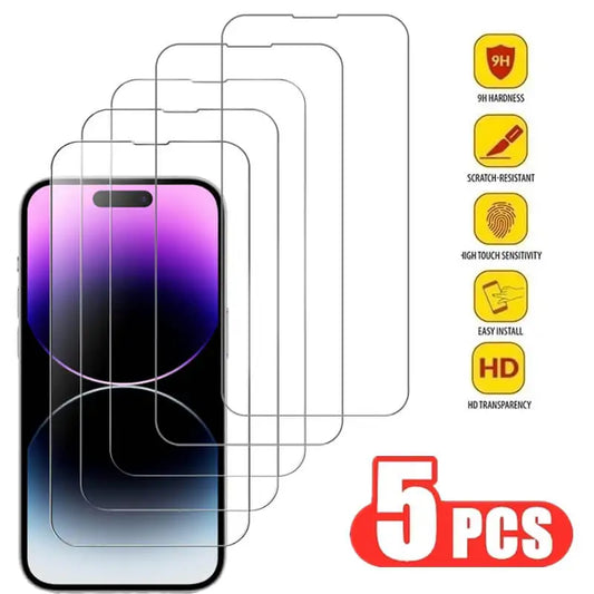 Gehard glazen screenprotector – iPhone 17, 17 Pro Max, 18 (3 of 5 stuks)