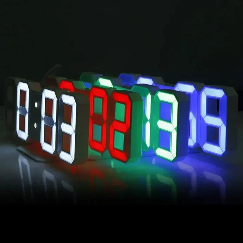 3D LED-wandklok