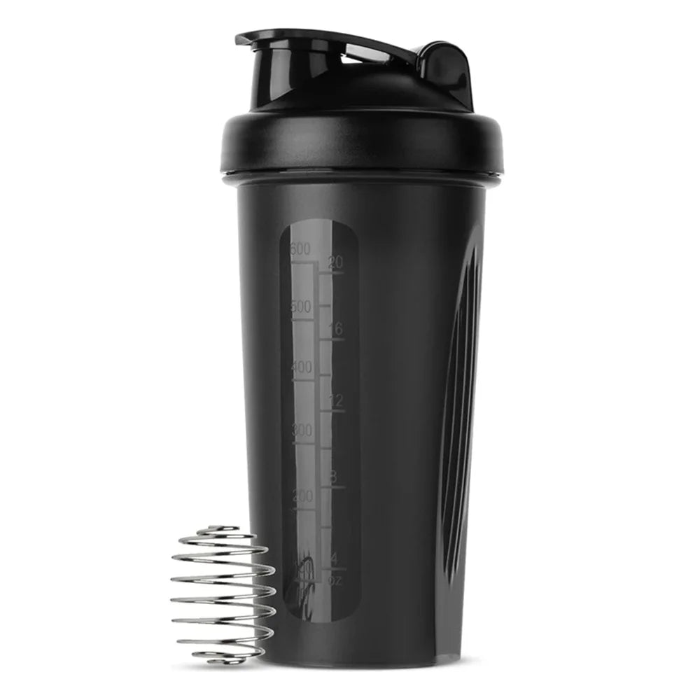 Proteïne shaker 600 ml met mengbal