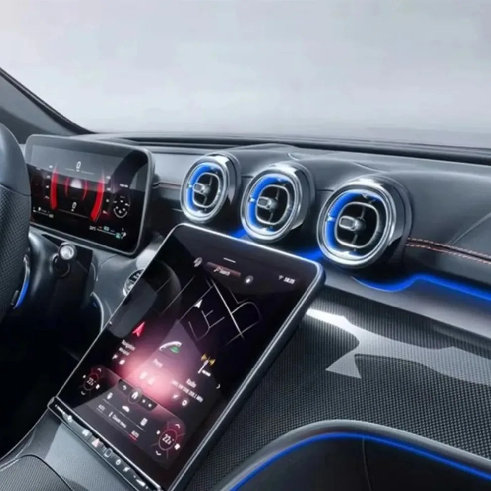 LED turbine-ventilatieroosters met sfeerverlichting voor Mercedes C-Klasse W206