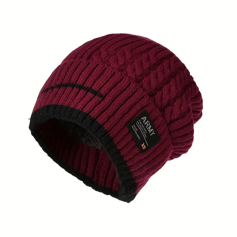 Dikke gebreide beanie muts