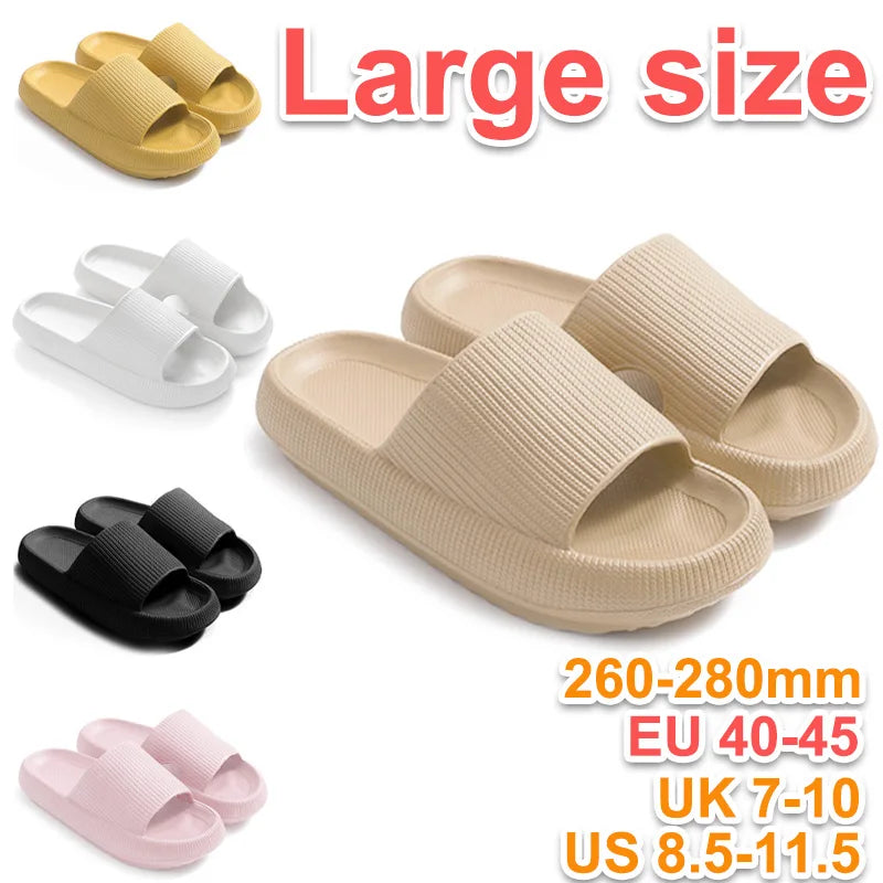 Cloud slippers met dikke zool