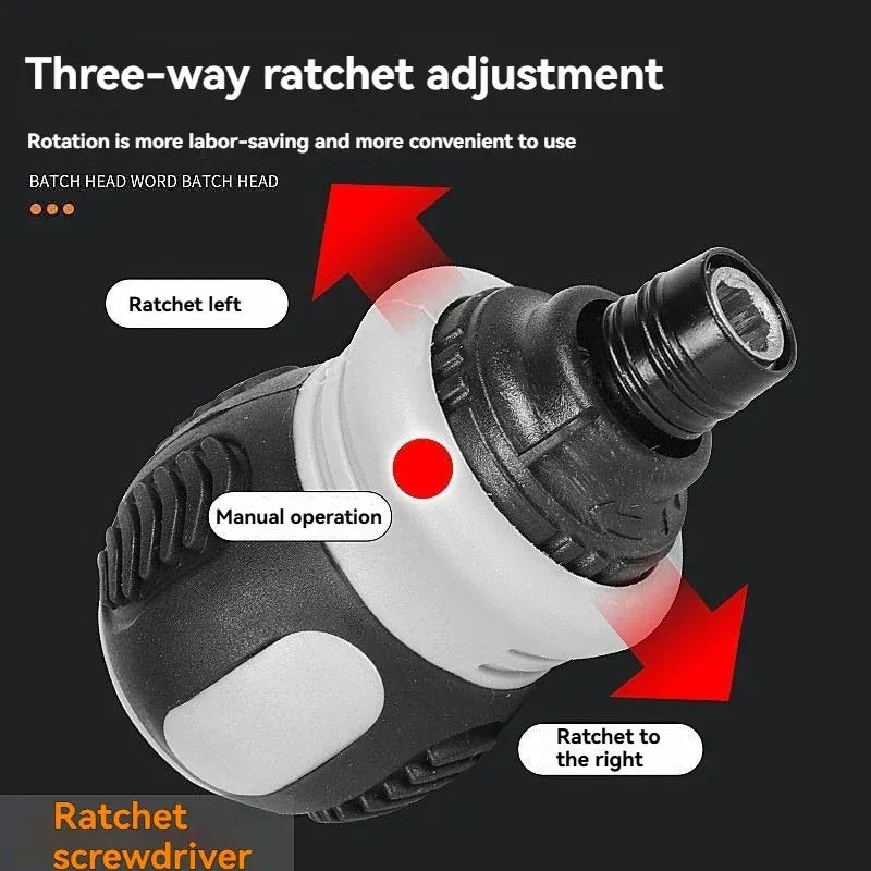 Korte ratelschroevendraaier (ook 12-in-1)