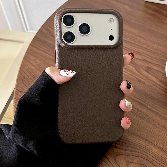 Hoesje met leerlook voor iPhone 17 / 17 Pro Max / 18