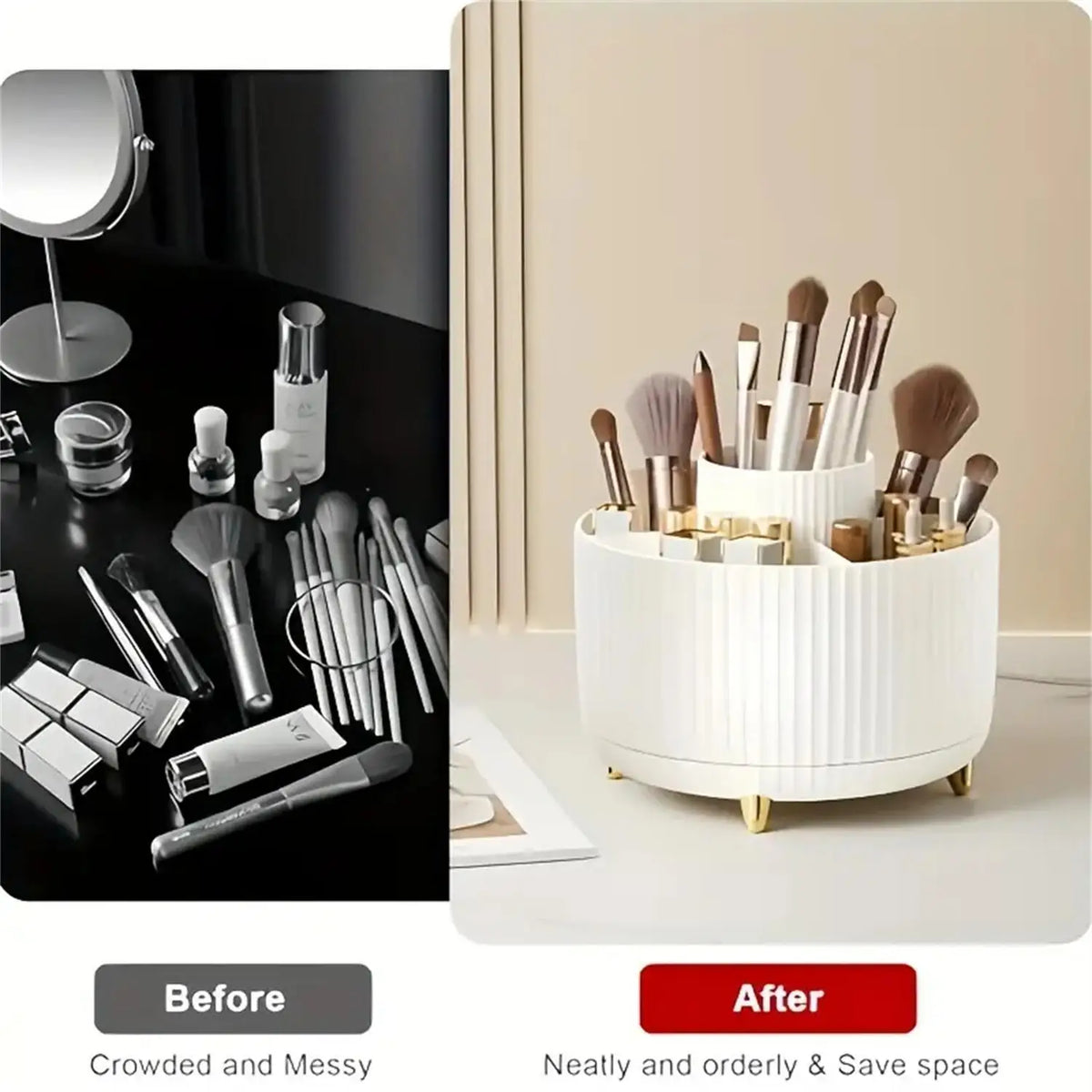 360° draaibare make-up organizer