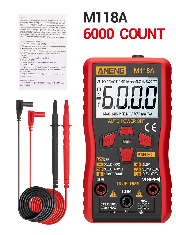 Digitale mini-multimeter (True RMS, NCV)
