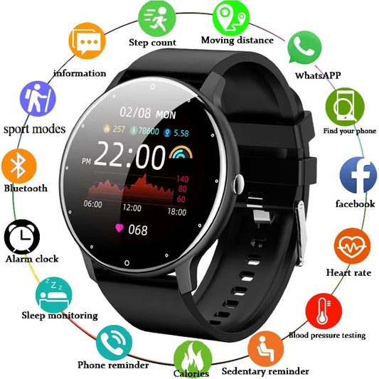 Smartwatch met hartslagmeter en sportfuncties