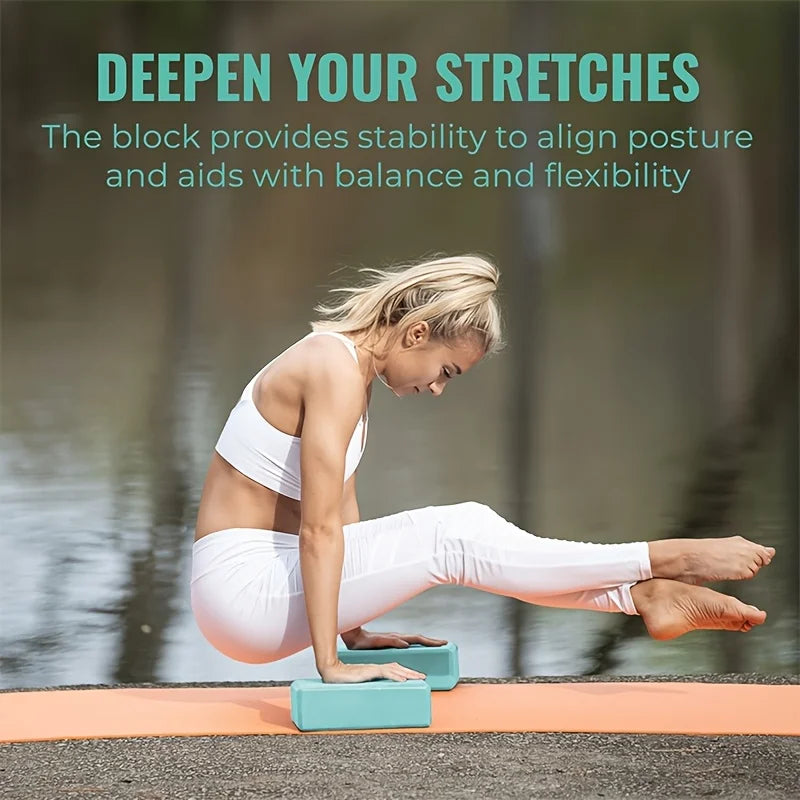 Yogablokken set met stretchband