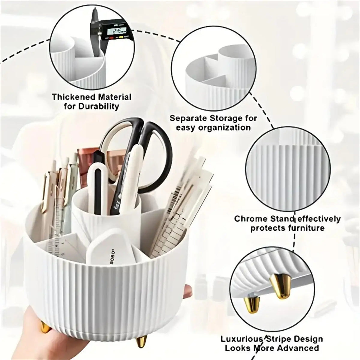 360° draaibare make-up organizer