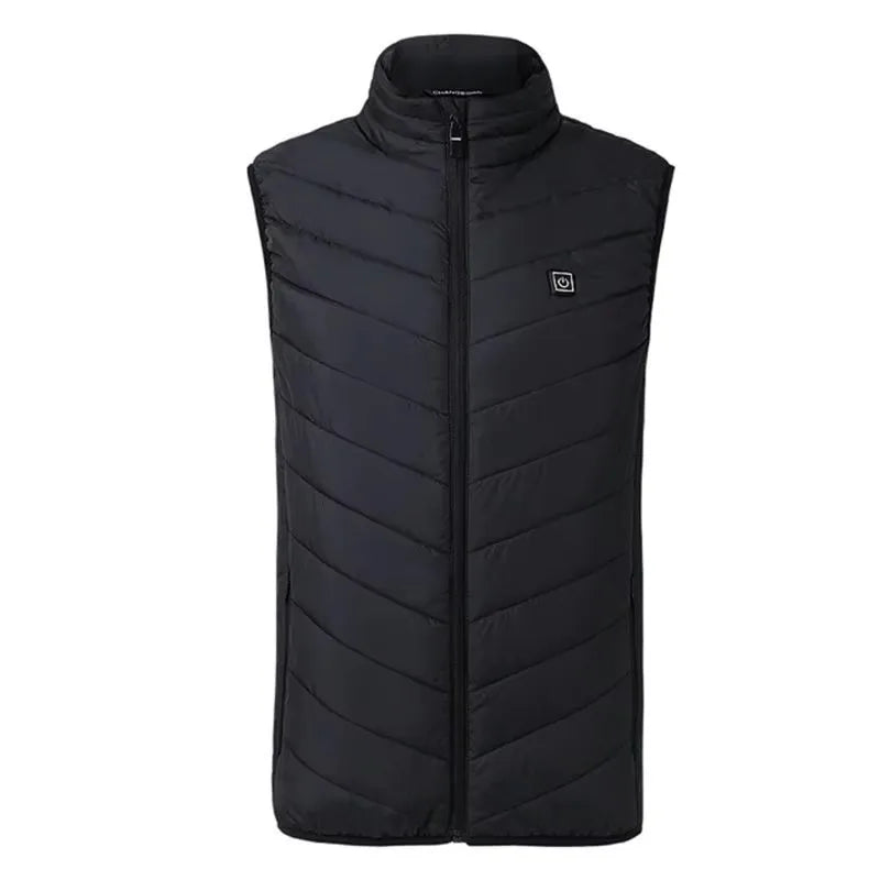 Verwarmde bodywarmer met tot 21 warmtezones (USB)