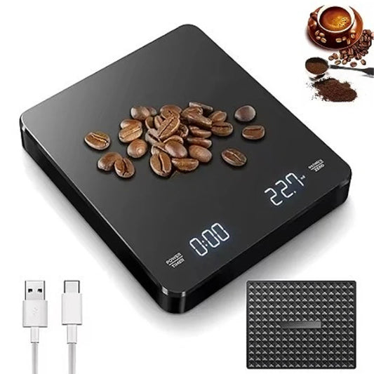 Digitale koffieweegschaal met timer