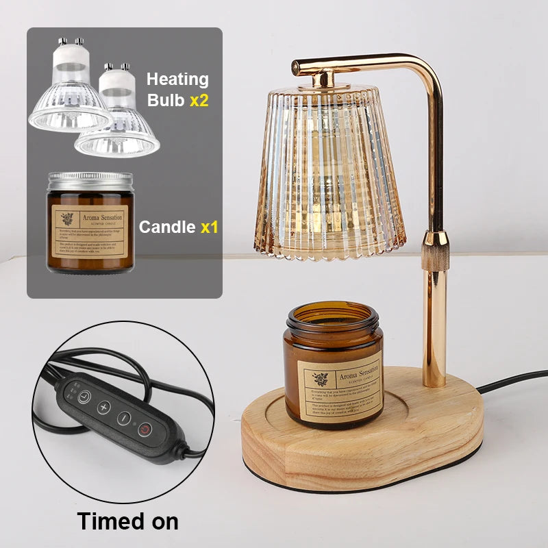 Kaarsenwarmer lamp met timer en dimmer (EU-stekker)
