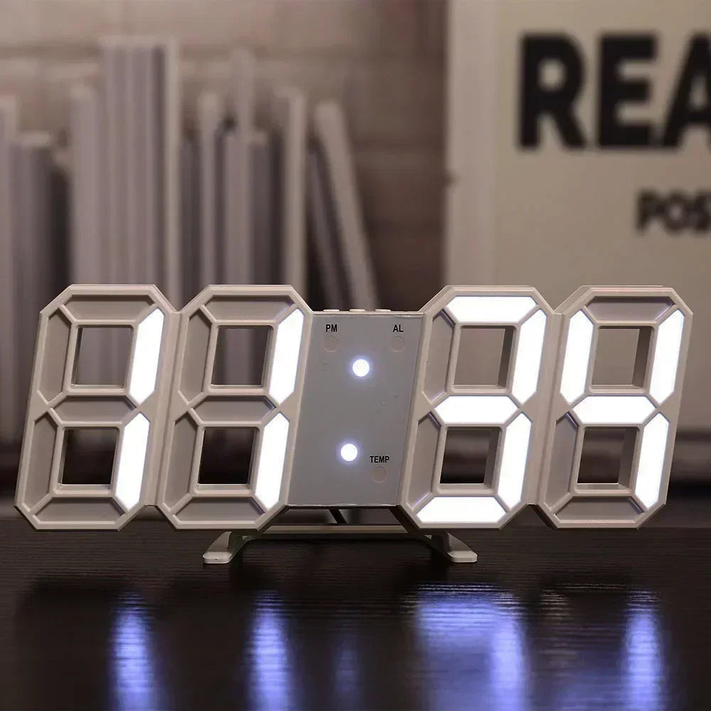 3D LED-wandklok