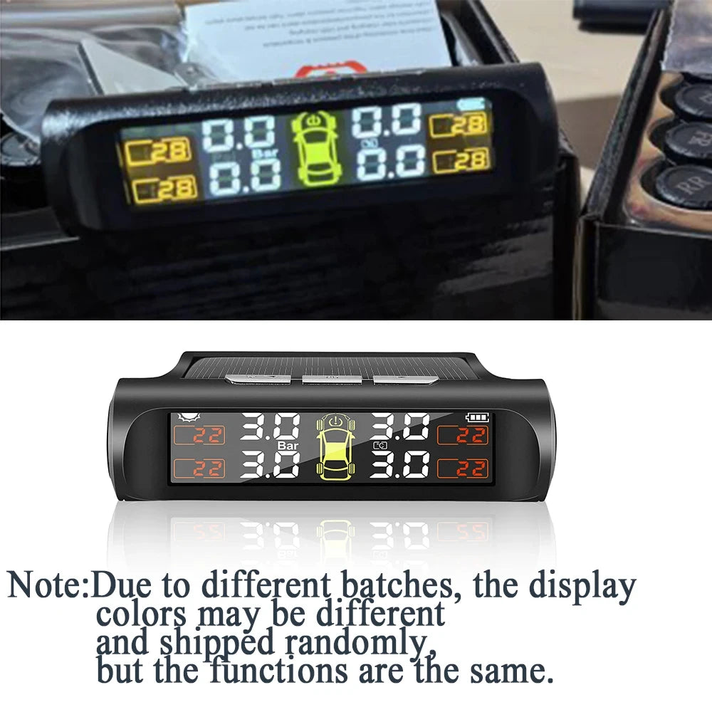 Bandenspanningsmeter op zonne-energie (TPMS)