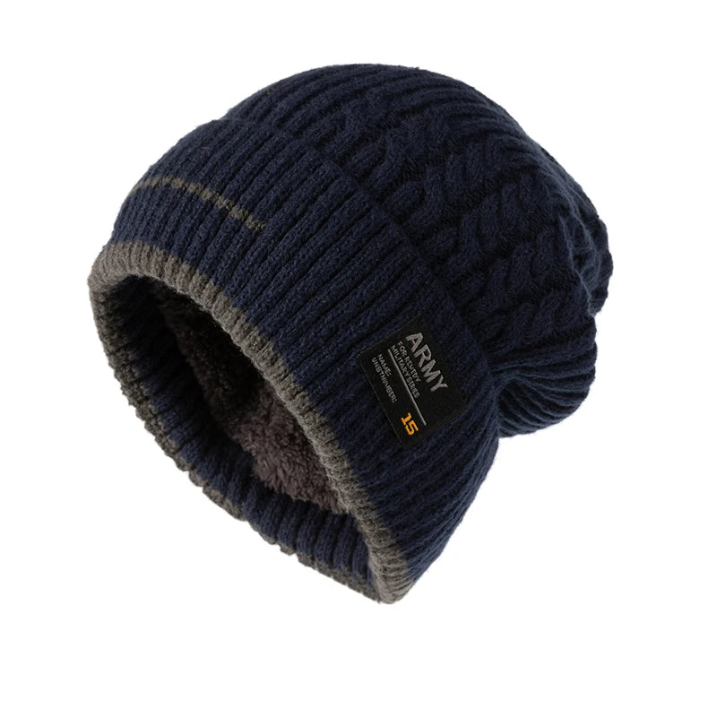 Dikke gebreide beanie muts