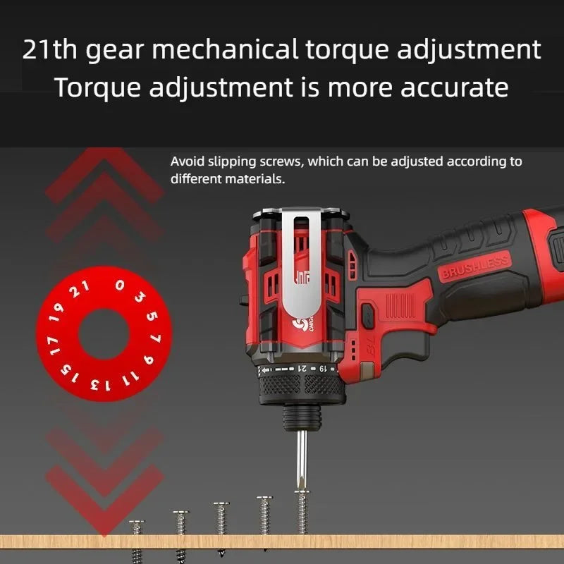 CHIGO brushless accu-slagschroevendraaier 18V (80 Nm)