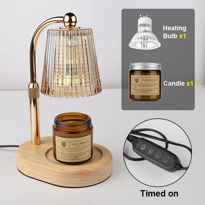 Kaarsenwarmer lamp met timer en dimmer (EU-stekker)
