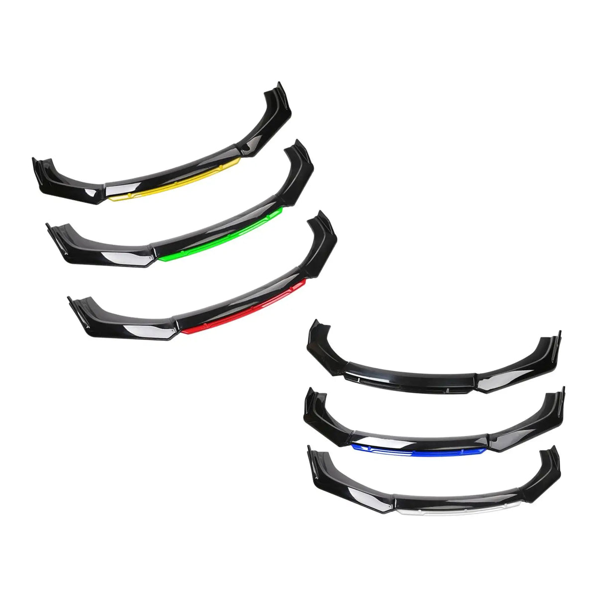 Universele frontspoiler lip kit (3-delig)