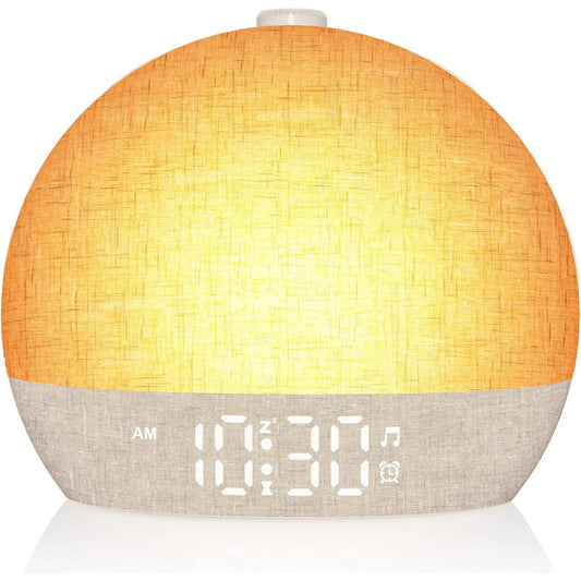 Wake-up light wekker met zonsopkomst en white noise