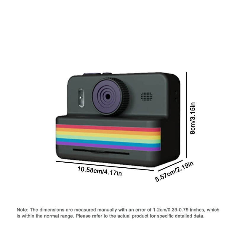Kindercamera met directe fotoprinter