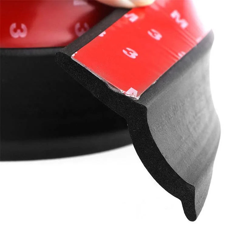 Rubberen bumperlip / sideskirt-strip (1 m of 2,5 m)