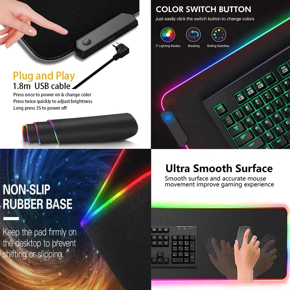 RGB gaming muismat XXL