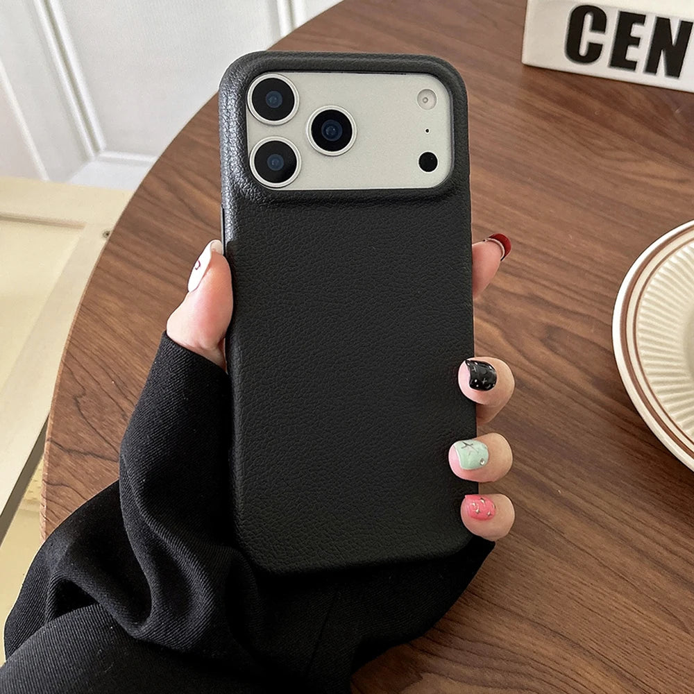 Hoesje met leerlook voor iPhone 17 / 17 Pro Max / 18
