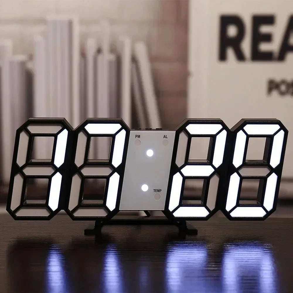 3D LED-wandklok