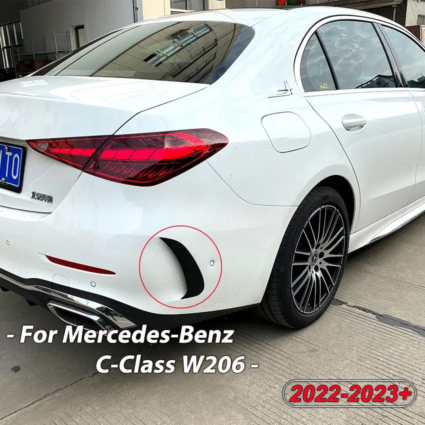Achterbumper-canards / splitters voor Mercedes C-Klasse W206 (2022+)