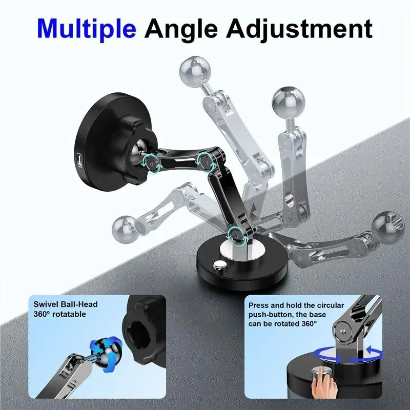 Magnetische autohouder met draadloze lader