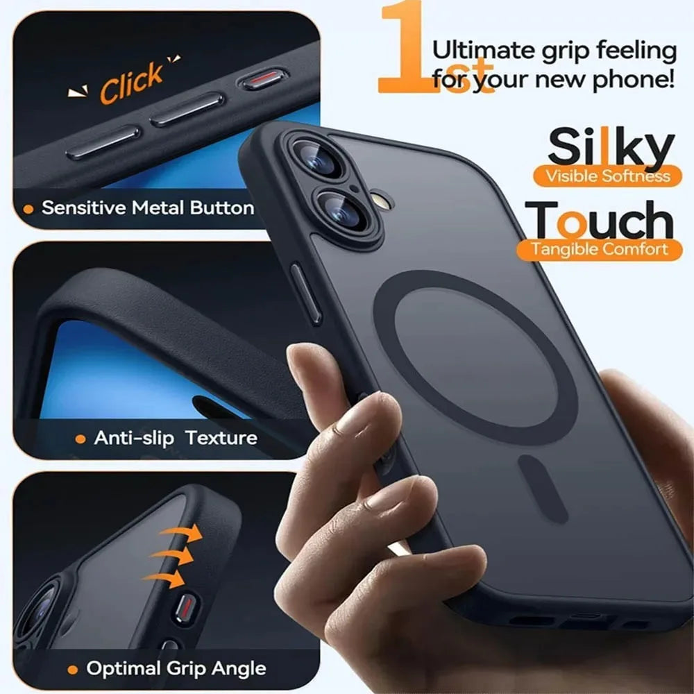 Matte MagSafe armor-hoesje voor iPhone 17 & 18