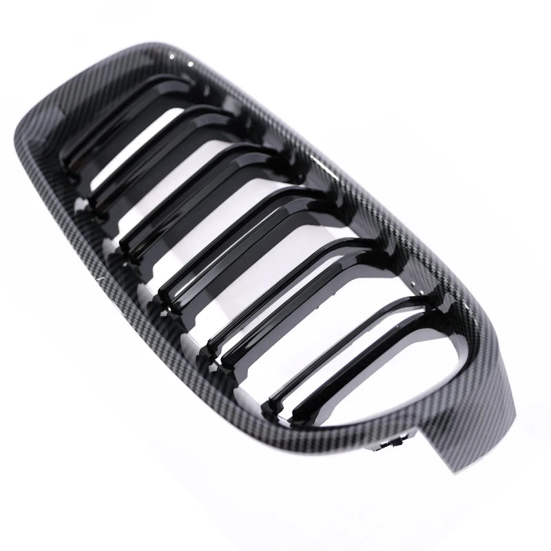 Dubbele sportgrille in carbonlook voor BMW 3-serie F30/F31 (2012–2018)