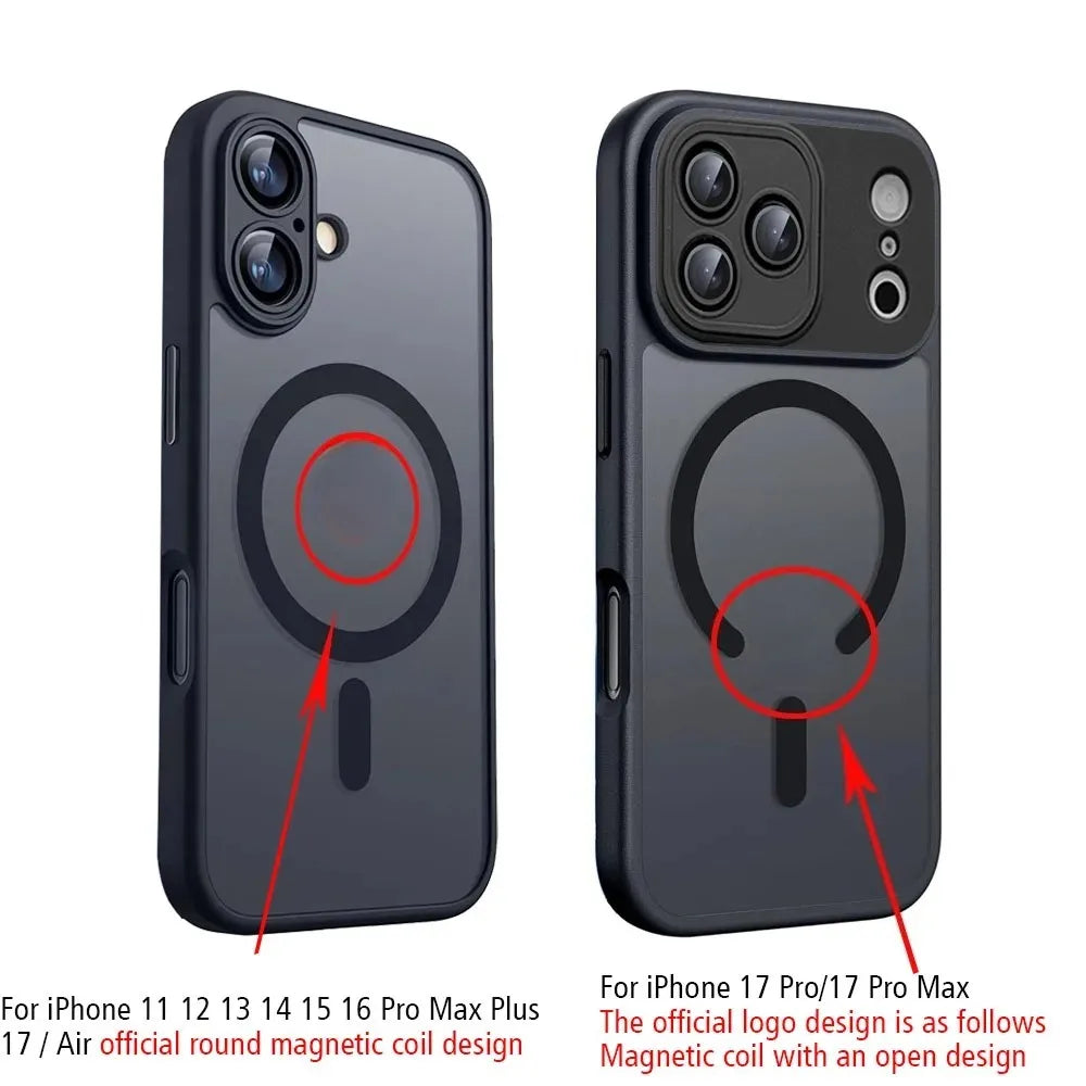 Matte MagSafe armor-hoesje voor iPhone 17 & 18