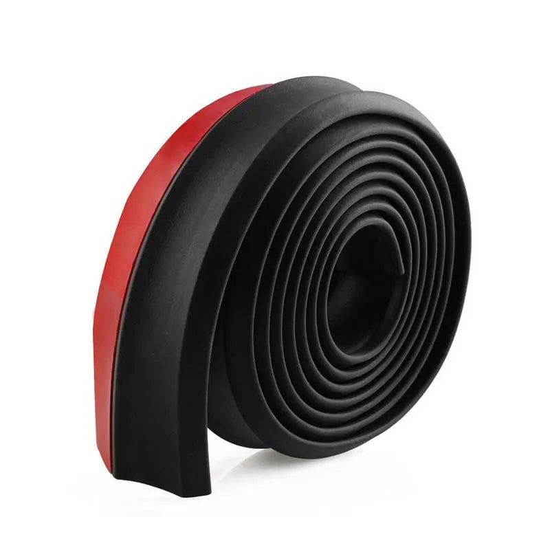 Rubberen bumperlip / sideskirt-strip (1 m of 2,5 m)