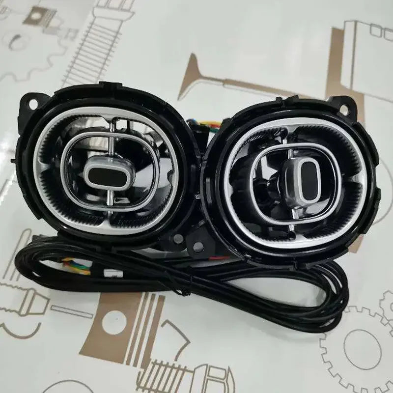 LED turbine-ventilatieroosters met sfeerverlichting voor Mercedes C-Klasse W206