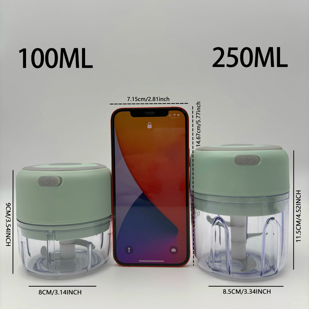 Elektrische mini-hakker 250 ml (draadloos)